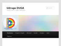 Frontpage screenshot for site: (http://www.udrugaduga.hr)