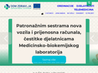 Frontpage screenshot for site: Dom zdravlja Varaždinske županije (http://www.dzvz.hr)
