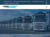Frontpage screenshot for site: Lukenda transport (http://www.lukenda-transport.hr)
