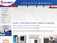 Frontpage screenshot for site: Klima uređaji Klimaj (http://klimaj.hr)