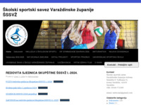 Frontpage screenshot for site: Školski športski savez Varaždinske županije (http://www.sssvz.hr)