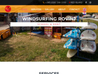 Frontpage screenshot for site: (http://www.windsurfing-rovinj.com)
