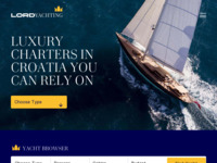 Frontpage screenshot for site: (http://www.lord-yachting.com)