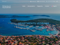 Frontpage screenshot for site: Apartmani Vedrana (http://www.vedrana.hr)