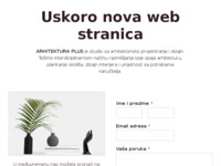Frontpage screenshot for site: Arhitektura plus (http://www.arhitekturaplus.hr)