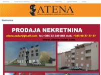 Frontpage screenshot for site: (http://www.atena-zadar.hr)