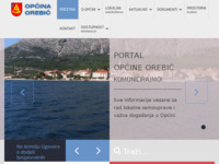 Frontpage screenshot for site: Općina Orebić - službeni web portal (http://www.orebic.hr)
