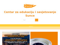 Frontpage screenshot for site: Centar za edukaciju i savjetovanje (http://www.ti-si-sunce.hr)