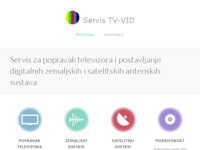 Slika naslovnice sjedišta: Servis TV-VID (http://www.servis-tv-vid.hr)
