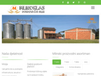 Frontpage screenshot for site: Mlin Mlinoklas Đurđevac (http://mlinoklas.hr/)