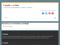 Frontpage screenshot for site: TopNet Topusko (http://www.topnet-topusko.hr)