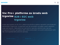 Frontpage screenshot for site: VSC Pro + Internet trgovina (http://www.vsc-pro.com)