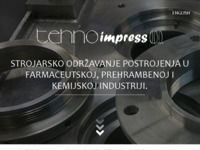 Frontpage screenshot for site: (http://www.tehno-impress.hr)