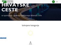 Frontpage screenshot for site: Hrvatske ceste (http://www.hrvatske-ceste.hr/)