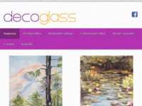 Frontpage screenshot for site: (http://decoglass.hr)