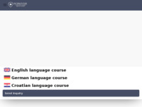 Frontpage screenshot for site: (http://www.dubrovnik-language-school.com)