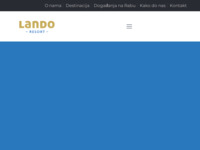 Frontpage screenshot for site: Kamp Lando u Kamporu, otok Rab (http://www.lando.hr)