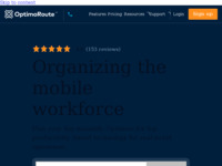 Frontpage screenshot for site: OptimoRoute: Planiranje ruta i rasporeda za distribuciju i mobilne radnike (http://optimoroute.com)