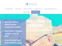 Frontpage screenshot for site: DentalCentarB2 (http://mycroatiandentist.co.uk/)