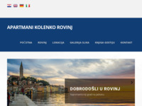Frontpage screenshot for site: (http://www.apartmani-kolenko-rovinj.hr)