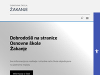 Frontpage screenshot for site: (http://os-zakanje.skole.hr/)