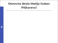 Frontpage screenshot for site: (http://os-mgubec-piskorevci.skole.hr/)