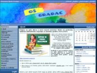 Frontpage screenshot for site: (http://www.os-gradac.skole.hr/)