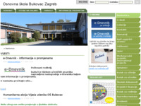 Frontpage screenshot for site: (http://os-bukovac-zg.skole.hr)