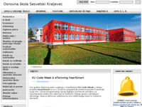 Frontpage screenshot for site: (http://www.os-sesvetski-kraljevec.skole.hr)