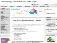 Frontpage screenshot for site: Centar za odgoj i obrazovanje Slava Raškaj - Zagreb (http://centar-sraskaj-zg.skole.hr/)