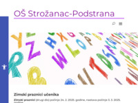 Frontpage screenshot for site: Osnovna škola Strožanac (http://os-strozanac-podstrana.skole.hr)