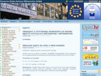 Frontpage screenshot for site: (http://www.os-amihanovica-os.skole.hr/)