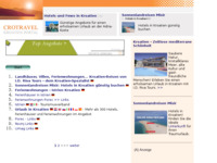 Frontpage screenshot for site: (http://www.kroatien-links.de/reiseziele-istrien.htm)