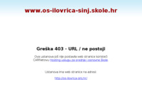 Frontpage screenshot for site: Osnovna škola Ivana Lovrića Sinj (http://os-ilovrica-sinj.skole.hr/)