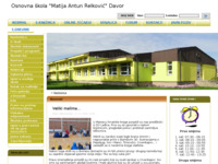 Frontpage screenshot for site: Osnovna škola Matija Antun Relković, Davor (http://www.os-mareljkovic-davor.skole.hr/)