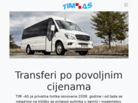 Frontpage screenshot for site: TIM-AS- Prijevoz osoba (http://www.tim-as.hr)