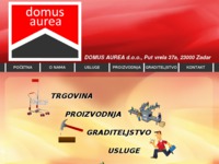 Frontpage screenshot for site: (http://www.domus-aurea.hr)