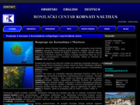 Frontpage screenshot for site: Ronjenje u Hrvatskoj, Kornati - Murter (http://obrt-kornati-nautilus.hr)