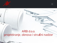 Frontpage screenshot for site: (http://www.arbi.hr)