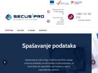 Frontpage screenshot for site: Secus webshop (http://www.secus.hr)