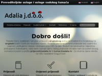 Slika naslovnice sjedišta: Adalia - prevoditeljske usluge (http://www.adalia.hr)