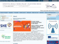 Frontpage screenshot for site: (http://www.os-djpilar-sb.skole.hr/)