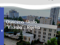 Frontpage screenshot for site: Osnovna škola Kozala (http://os-kozala-ri.skole.hr/)