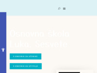 Frontpage screenshot for site: (http://os-luka-sesvete.skole.hr)