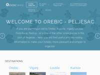 Frontpage screenshot for site: Turističke informacije o Orebiću (http://www.orebic.info)