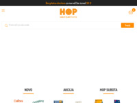Frontpage screenshot for site: (http://www.hop-shop.hr)