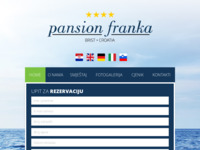 Frontpage screenshot for site: (http://www.pansionfranka.com/)