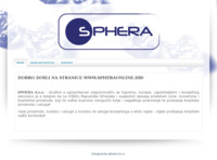 Frontpage screenshot for site: Sphera online (http://www.spheraonline.hr)