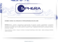 Frontpage screenshot for site: (http://www.spheraonline.hr)