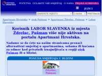 Frontpage screenshot for site: (http://www.apartmani-hrvatska.com/osobna.asp?BR=4445)
